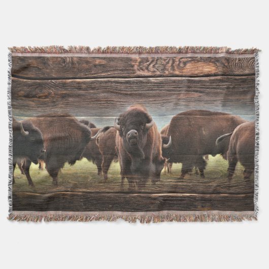 Mooie Buffalo Herd Deken (Voorkant)