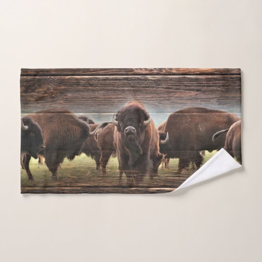 Mooie Buffalo Herd Handdoek (Handdoek)