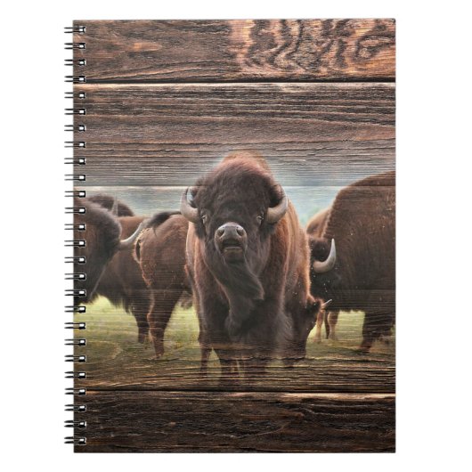 Mooie Buffalo Herd Notitieboek (Voorkant)
