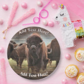 Mooie Buffalo Herd Papieren Bordje (Feest)