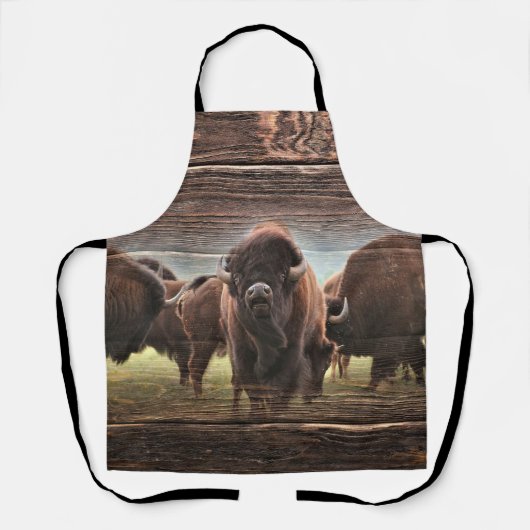 Mooie Buffalo Herd Schort (Voorkant)