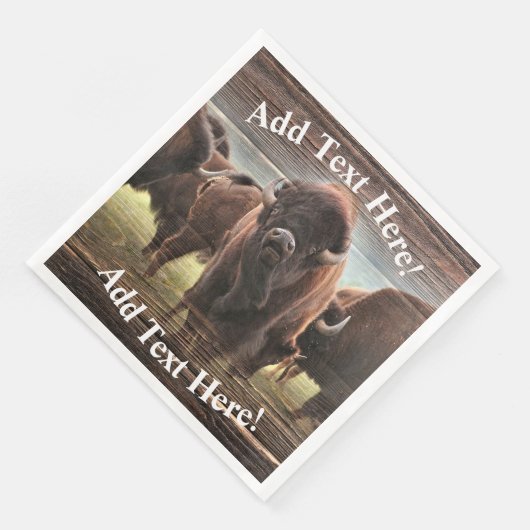 Mooie Buffalo Herd Servet (Hoek)