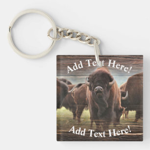 Mooie Buffalo Herd Sleutelhanger