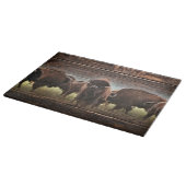 Mooie Buffalo Herd Snijplank (Hoek)