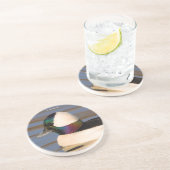 Mooie Bufflehead Duck in de middags-zon Zandsteen Onderzetter (Zijkant)