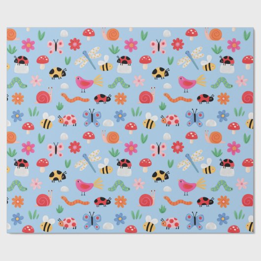 Mooie Bugs Inpakpapier (Vlak)