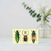 Mooie bugs | Insecten | Monogram | entomoloog Visitekaartje (Staand voorkant)