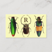 Mooie bugs | Insecten | Monogram | entomoloog Visitekaartje (Voorkant)