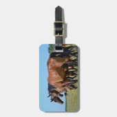 Mooie buikpaarden bagagelabel (Voorkant verticaal)