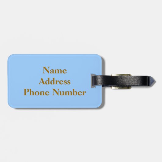 Mooie buikpaarden bagagelabel (Achterkant horizontaal)