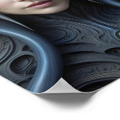 Mooie buitenaardse vrouw - 007 - Fantasy Art Poster (Hoek)