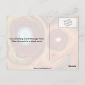 Mooie Bull's ogen in Mexicaanse agate Briefkaart (Achterkant)