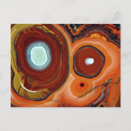 Mooie Bull's ogen in Mexicaanse agate Briefkaart (Voorkant)