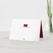 Mooie bundel rode rozen bedankkaart (Achterkant)