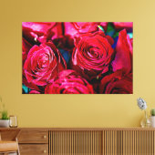 Mooie bundel rode rozen canvas afdruk (Insitu (Woonkamer))