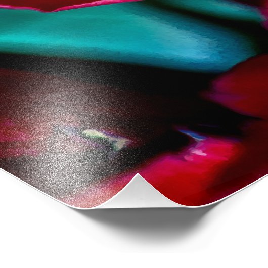 Mooie bundel rode rozen foto afdruk (Hoek)