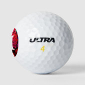 Mooie bundel rode rozen golfballen (Logo)