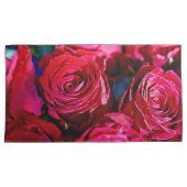 Mooie bundel rode rozen kussensloop (Voorkant-Rechts)