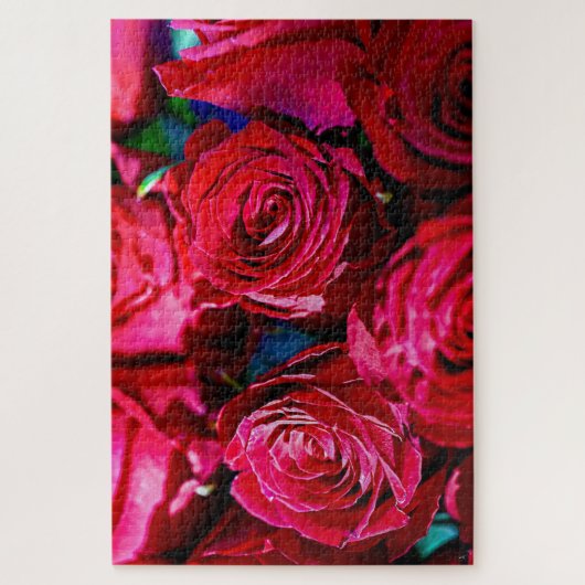 Mooie bundel rode rozen legpuzzel (Verticaal)