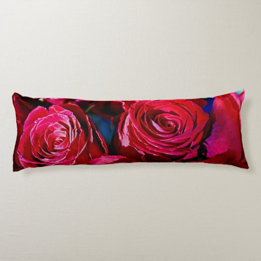 Mooie bundel rode rozen lichaamskussen (Achterkant)