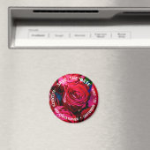 Mooie bundel rode rozen magneet (Insitu (Vaatwasser))