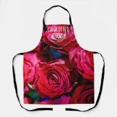 Mooie bundel rode rozen schort (Voorkant)