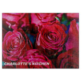 Mooie bundel rode rozen snijplank (Voorkant)