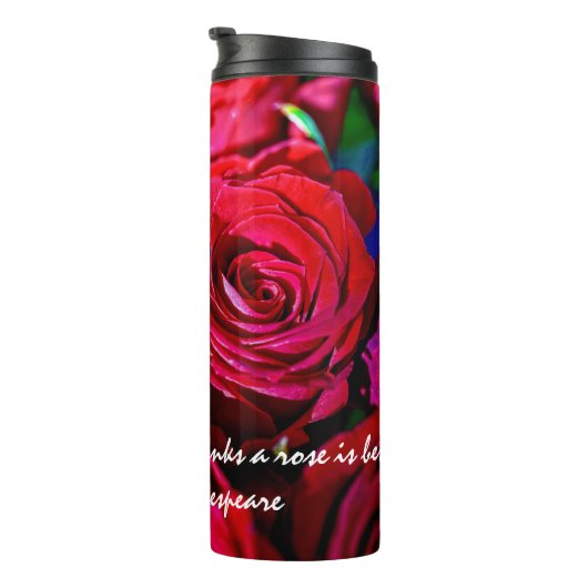 Mooie bundel rode rozen thermosbeker (Geroteerd rechts)