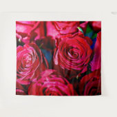 Mooie bundel rode rozen wandkleed (Voorkant (horizontaal))