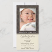 Mooie bundel van vreugde Geboorteaankondiging: tau Aankondiging (Voorkant)