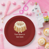 Mooie bundelsponge - met stroom beklede heek en jo papieren bordje (Feest)