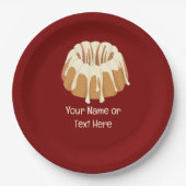 Mooie bundelsponge - met stroom beklede heek en jo papieren bordje (Voorkant)