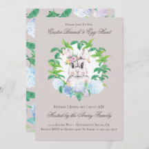 Mooie Bunny Bloemen Krans Brunch & Egg Hunt