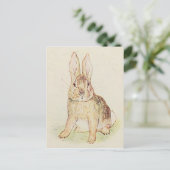 Mooie Bunny Briefkaart (Staand voorkant)