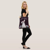 Mooie Bunny - Omkeerbare Floral Happy Spring Tote Bag (Op model)