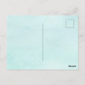 Mooie Bunny Rabbit Pastel Floral Happy Pasal Briefkaart (Achterkant)