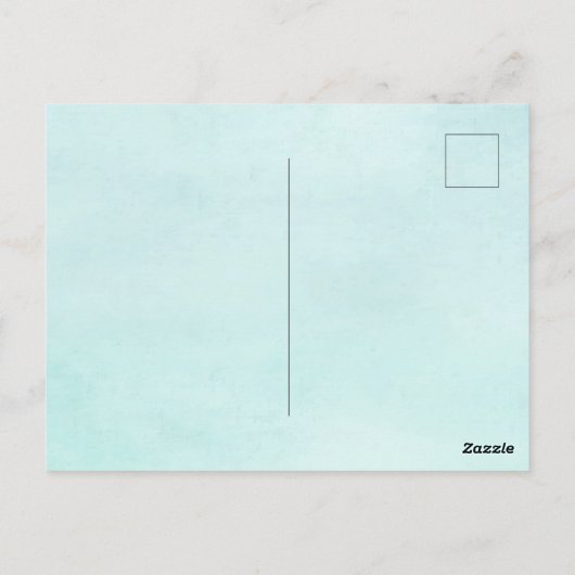 Mooie Bunny Rabbit Pastel Floral Happy Pasal Briefkaart (Achterkant)