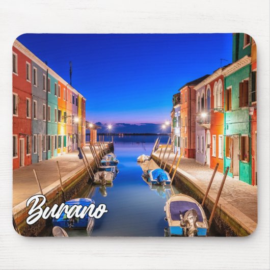 Mooie Burano eiland, Italië Muismat (Voorkant)