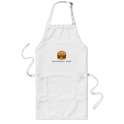 Mooie Burger Restaurant Lang Schort (Voorkant)