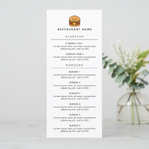 Mooie Burger Restaurant Menu