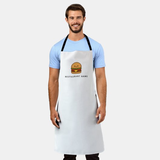 Mooie Burger Restaurant Schort (Gedragen)