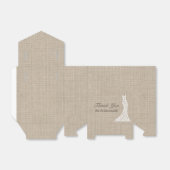 Mooie Burlap Vrijgezellenfeest Favor Box Bedankdoosjes (Uitgevouwen)