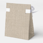 Mooie Burlap Vrijgezellenfeest Favor Box Bedankdoosjes (Achterkant)