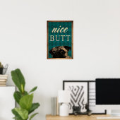 Mooie Butt - Home Decor Wall Art Poster (Thuiskantoor)