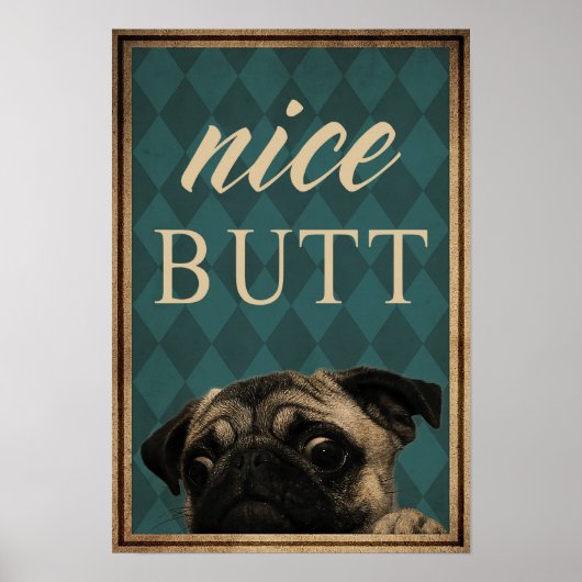 Mooie Butt - Home Decor Wall Art Poster (Voorkant)