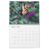 Mooie Butterflies-agenda Kalender (Feb 2027)