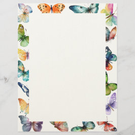 Mooie Butterflies Briefhoofd