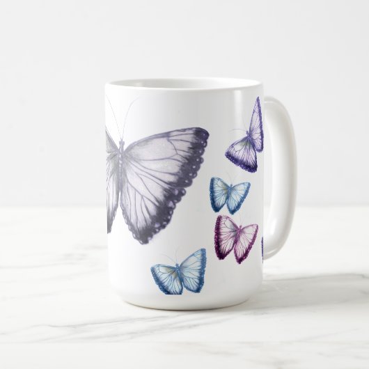 Mooie Butterflies Cute Koffiemok (Voorkant rechts)
