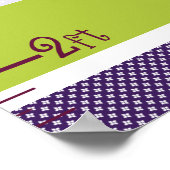 Mooie Butterflies Groeigrafiek houdt bij 8x44! Poster (Hoek)