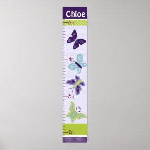 Mooie Butterflies Groeigrafiek houdt bij 8x44! Poster